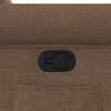 vidaXL Sill&oacute;n reclinable de tela marr&oacute;n
