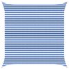 vidaXL Toldo Vela Azul y Blanco 4,5 x 4,5 m HDPE