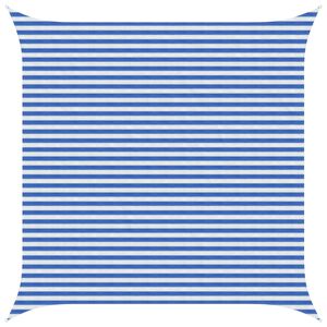 vidaXL Toldo Vela Azul y Blanco 4,5 x 4,5 m HDPE