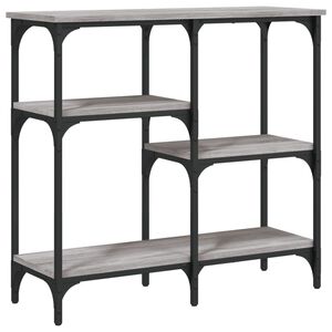 vidaXL Mesa consola madera de ingenier&iacute;a gris Sonoma 80x29x75 cm