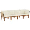 vidaXL 4 uds. Madera de Acacia S&oacute;lida y Cuerda Natural