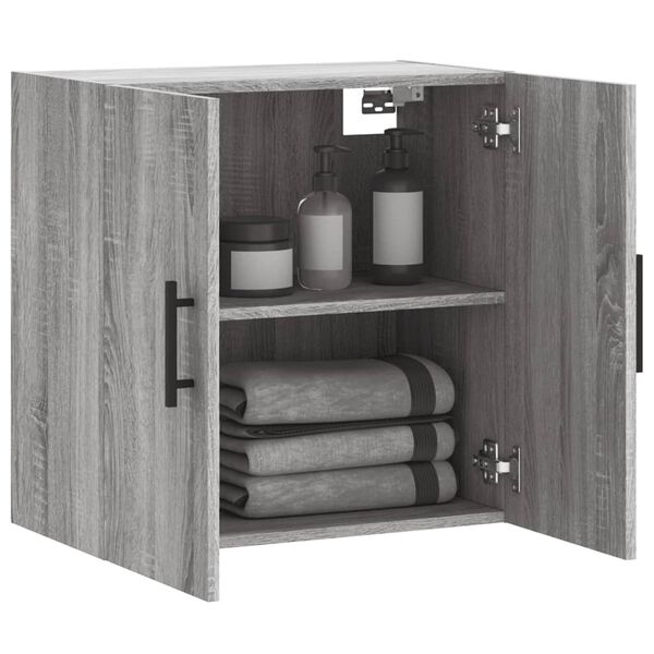 vidaXL Armario de pared madera de ingenier&iacute;a gris Sonoma 60x31x60 cm