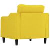vidaXL Sill&oacute;n de tela amarillo claro 60 cm