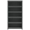 vidaXL Estanter&iacute;a madera maciza de pino gris 80x35x154 cm
