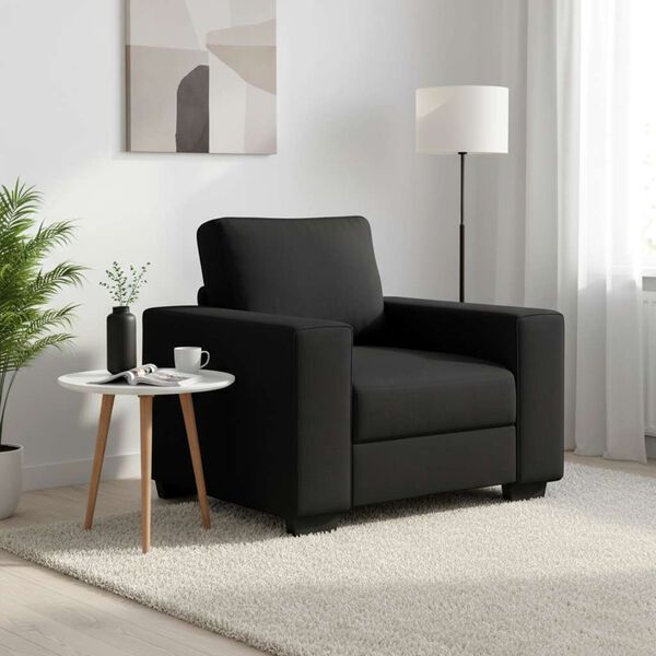 vidaXL Sill&oacute;n de tela negro 100x77x82 cm