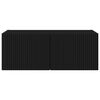 vidaXL Mueble de TV Montado en la Pared Negro 78,5 x 31 x 29,5 cm
