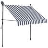 vidaXL Toldo manual retr&aacute;ctil con LED azul y blanco 100 cm