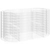 vidaXL Arriate de gaviones de hierro galvanizado 200x100x100 cm