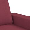 vidaXL Sill&oacute;n con taburete tela rojo tinto 60 cm