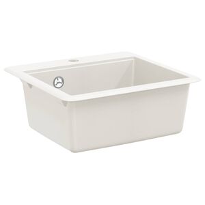 vidaXL Lavabo 80% Cuarzo y 20% Resina 470 x 440 mm
