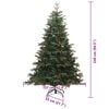 vidaXL Árbol de Navidad artificial Verde 240 cm PVC, Metal y Plástico
