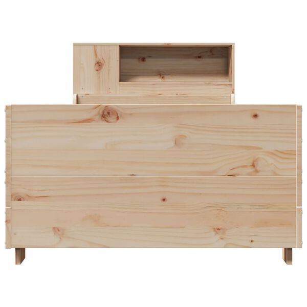 vidaXL Estructura de cama sin colch&oacute;n madera maciza de pino 90x200 cm