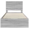 vidaXL Estructura de cama Gris Sonoma 100 x 200 cm Madera Ingenieril