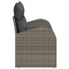 vidaXL Sof&aacute; de jard&iacute;n Gris 124 x 62 x 69cm rat&aacute;n sint&eacute;tico