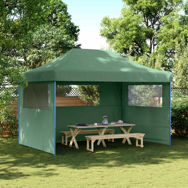 vidaXL Carpa de Fiesta Verde 279 x 410 x 315 cm Tela Oxford