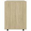 vidaXL Armario con ruedas madera contrachapada roble Sonoma 60x53x72cm