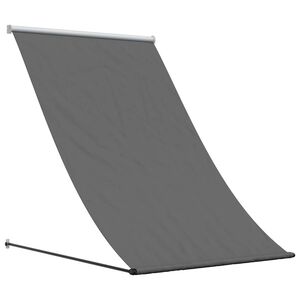 vidaXL Toldo retr&aacute;ctil de tela y acero gris antracita 150x150 cm