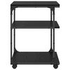 vidaXL Soporte para Impresora Roble Negro 43 x 48 x 64 cm