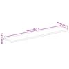 vidaXL Tablero mesa rectangular madera maciza reciclada 140x60x3,8 cm