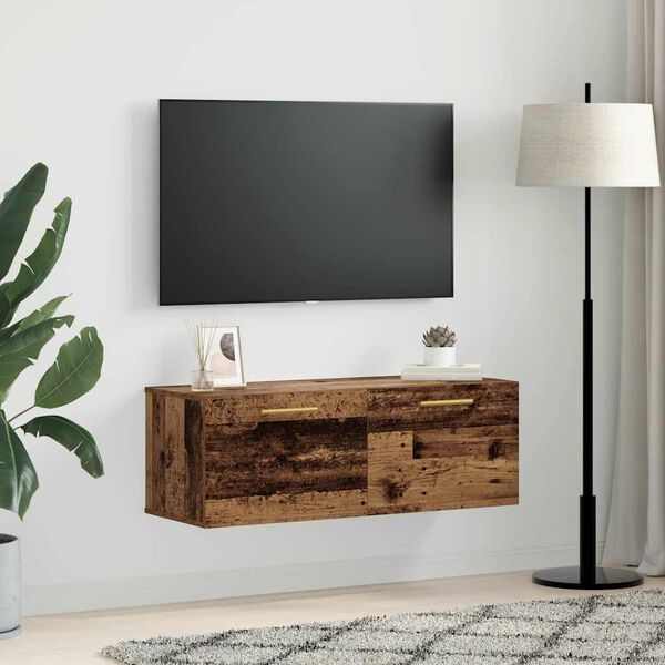 vidaXL Mueble de pared Madera vieja 100 x 36.5 x 35 cm