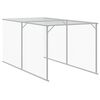 vidaXL Gallinero con corral acero galvanizado gris claro 117x813x123cm