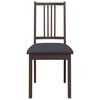 vidaXL Sillas de comedor con cojines 2 uds madera maciza marrón caucho