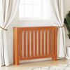 vidaXL Cubierta radiador madera maciza pino marr&oacute;n cera 108,5x19x84 cm