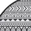 vidaXL Alfombra de exterior ARAKIL negra &Oslash;200 cm PP