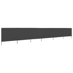 vidaXL Paravientos de playa de 6 paneles de tela 800x80 cm gris