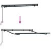 vidaXL Marco de toldo Antracita 2.5 x 2 m Metal