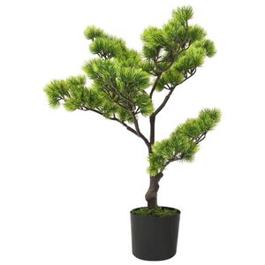 vidaXL Bons&aacute;i pinus artificial con macetero 60 cm verde