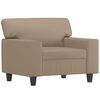 vidaXL Sill&oacute;n cuero sint&eacute;tico color capuchino 60 cm