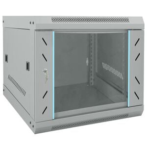 vidaXL Armario de red con almacenamiento Gris 53 x 60 x 45 cm Acero