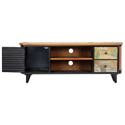 vidaXL Mueble para TV madera maciza reciclada 120x30x45 cm