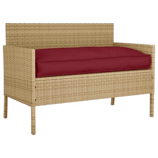 vidaXL Coj&iacute;n Rojo vino 80 x 80 x 52 cm Tela Oxford