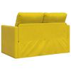 vidaXL Sof&aacute; cama suelo 2 en 1 terciopelo amarillo oscuro 122x204x55 cm