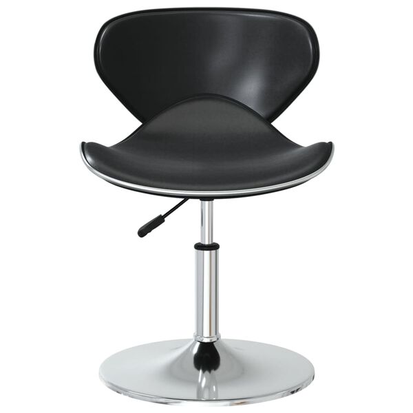 vidaXL Sillas de comedor 4 unidades cuero sintético negro