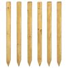 vidaXL Postes de valla 6 uds. Marr&oacute;n 150 cm Madera de Pino Maciza