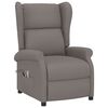 vidaXL Sillón orejero de masaje eléctrico tela gris taupé