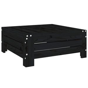 vidaXL Cubierta para base de sombrilla madera maciza de pino negro