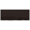 vidaXL Estante pared madera roble tratada marrón oscuro 160x60x(2-4)cm