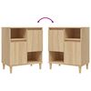 vidaXL Aparadores 3 uds madera contrachapada roble Sonoma 60x35x70 cm