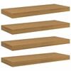 vidaXL Estante de pared 4 uds. Beige 60 x 23,5 x 3,8 cm