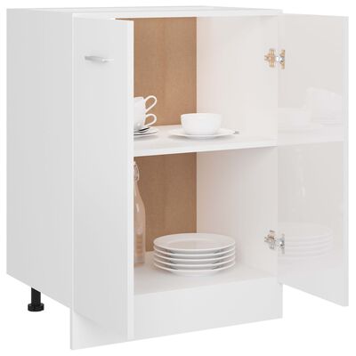 vidaXL Armario inferior cocina contrachapada blanco 60x46x81,5 cm