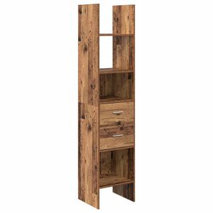 vidaXL Estanter&iacute;a para libros 2 niveles 40 x 35 x 180 cm Madera vieja