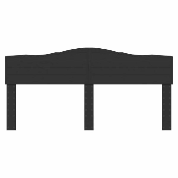 vidaXL Cabecero Roble Negro 200 cm Madera contrachapada