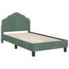 vidaXL Cama para ni&ntilde;os con cabecero Verde Mar 80 x 160 cm Terciopelo