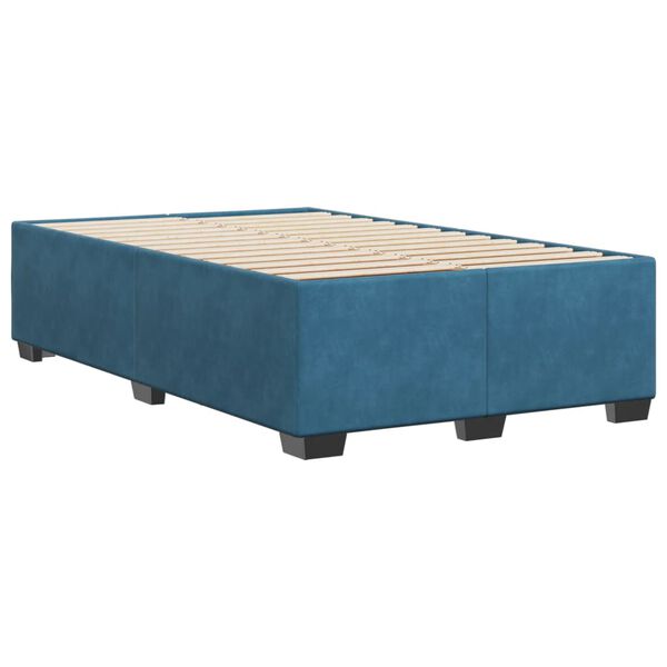vidaXL Estructura de cama de terciopelo azul 120x200 cm