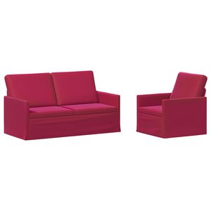 vidaXL Juego de Sof&aacute; 2 pcs Rojo vino PWNED_BY_LORD666_YWH