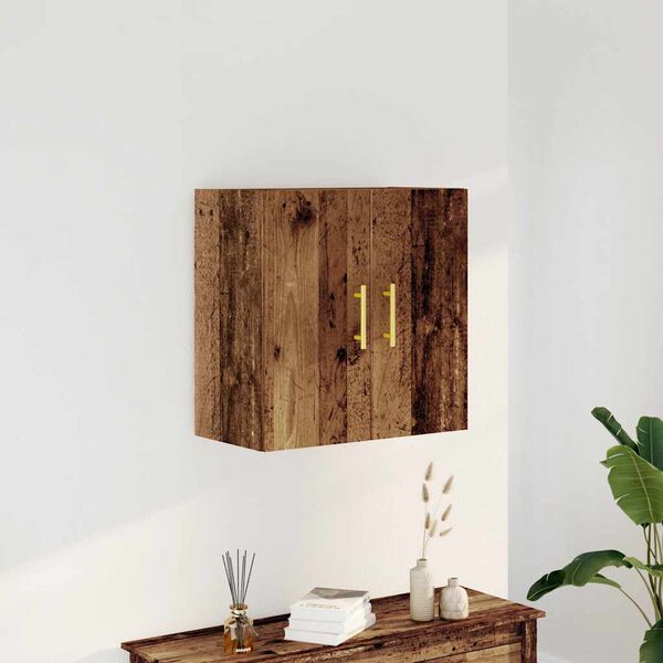 vidaXL Armario pared madera ingeniería envejecida 60x31x60 cm